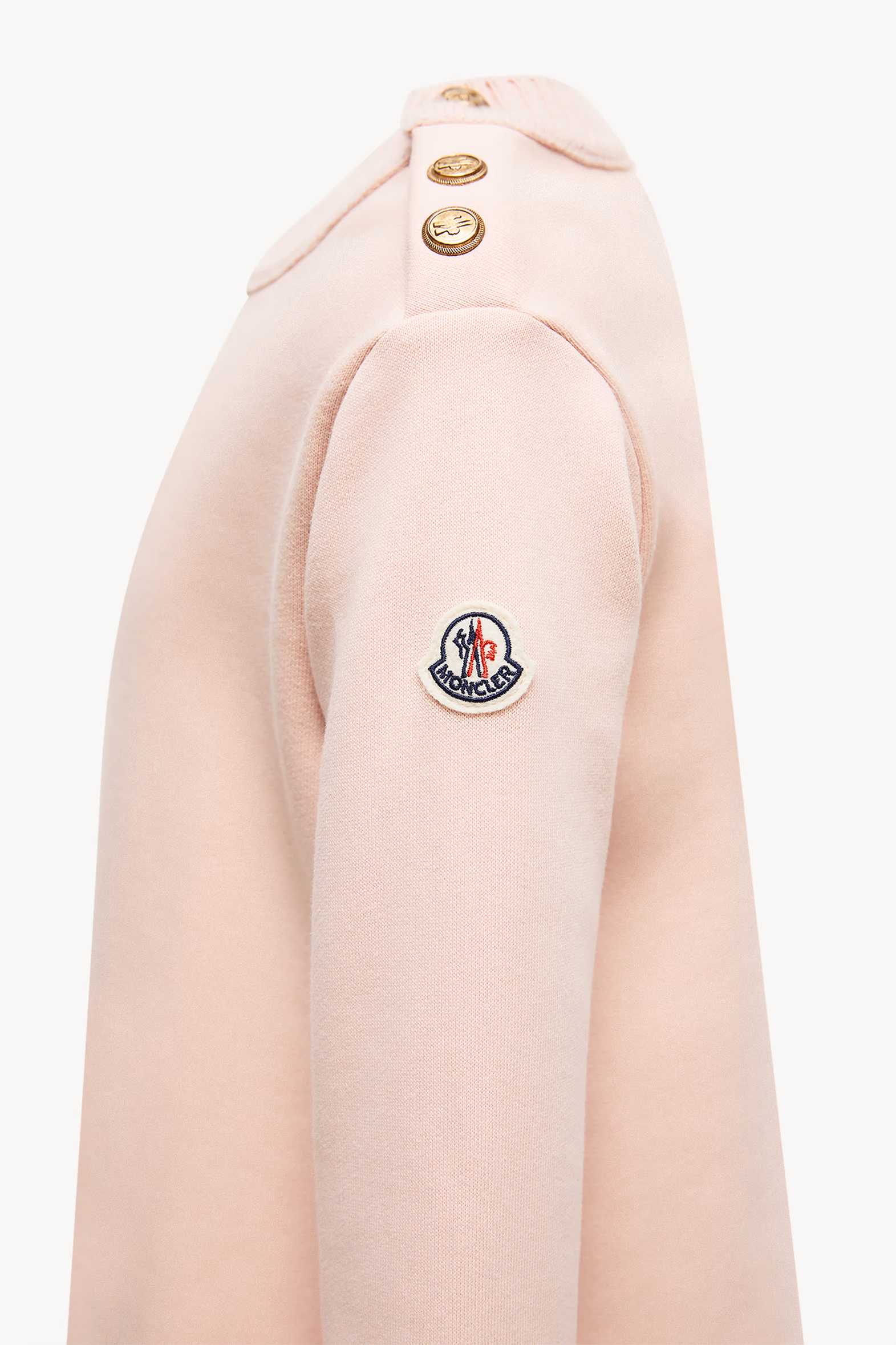 Cotton Sweatshirt Dress Girl Light Pink Moncler 3